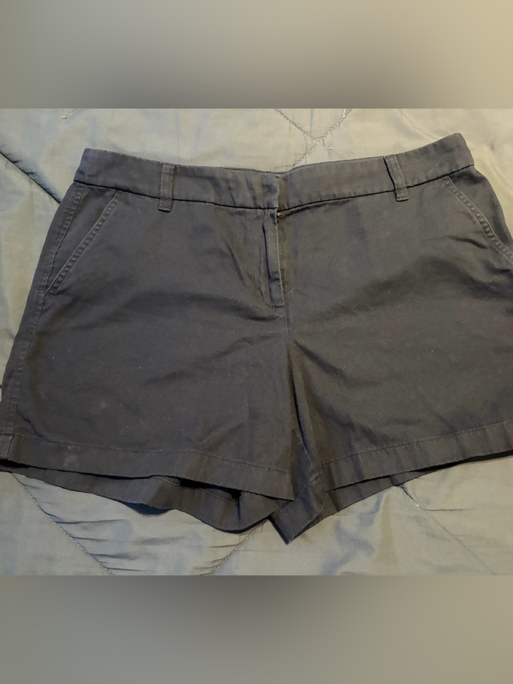 Classic Navy Cotton Shorts